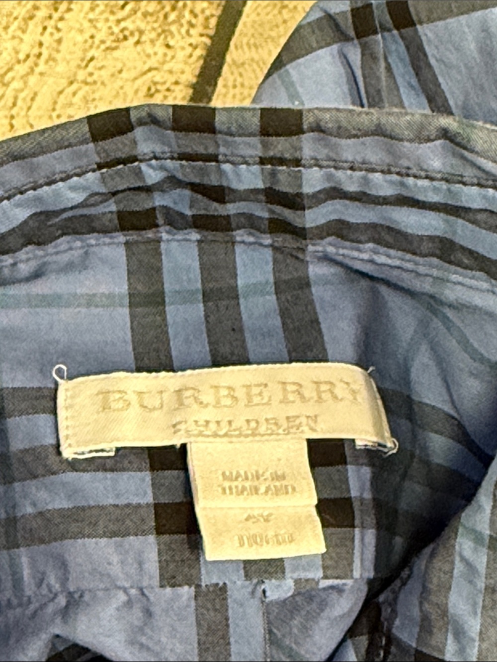 Burberry Boys Shirt Short Sleeve Size 4Y Striped Button Down - Picture 8 of 11